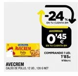 Oferta de Caldo de pollo Avecrem por 1,85€ en BM Supermercados