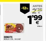 Oferta de Donuts Nocilla por 1,99€ en BM Supermercados