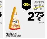 Oferta de Queso brie Président por 2,75€ en BM Supermercados