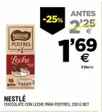 Oferta de Chocolate con leche Nestlé por 1,69€ en BM Supermercados