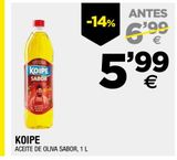 Oferta de Aceite de oliva Koipe por 5,99€ en BM Supermercados