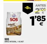 Oferta de Arroz bomba Sos por 1,85€ en BM Supermercados