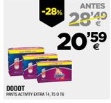 Oferta de Pañales Dodot por 20,59€ en BM Supermercados