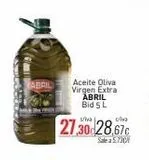 Oferta de Aceite de oliva Abril en Cuevas Cash