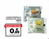 Oferta de Lasaña boloñesa o canelones de carne PRICE por 0,89€ en Carrefour Market