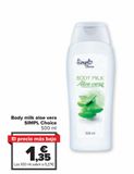 Oferta de Body milk aloe vera SIMPL Choice  por 1,35€ en Carrefour Market