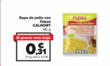 Oferta de Sopa de pollo con fideos CALNORT por 0,31€ en Carrefour Market