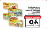 Oferta de Caldo de carne, pescado, pollo o verduras sin gluten CALNORT por 0,37€ en Carrefour Market