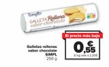 Oferta de Galletas rellenas sabor chocolate SIMPL por 0,55€ en Carrefour Market