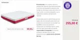 Oferta de Colchón Alai  INDICE DE SATISFACCION 99.9%  El colchón Alai, con un grosor de 23 cm, presenta dos capas de acolchado envolviendo a un núcleo de espumación natural de alta resiliencia y de dureza media por 255€ en Dormity