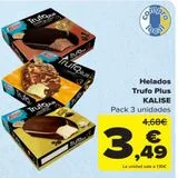 Oferta de Helados Trufo Plus KALISE  por 3,49€ en Carrefour