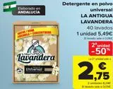 Oferta de Detergente en polvo universal LA ANTIGUA LAVANDERA  por 5,49€ en Carrefour