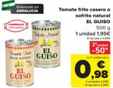 Oferta de Tomate frito casero o sofrito natural EL GUISO  por 1,95€ en Carrefour