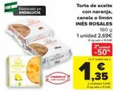 Oferta de Torta de aceite con naranja canela o limón INÉS MORALES  por 2,69€ en Carrefour