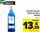 Oferta de Ginebra Sweet Spirit Exótica RIVES  por 13,39€ en Carrefour
