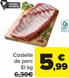 Oferta de Costilla de cerdo  por 5,99€ en Carrefour