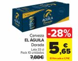 Oferta de Cerveza EL ÁGUILA Dorada por 5,65€ en Carrefour