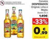 Oferta de Cerveza DESPERADOS Original, Lima o Mojito por 0,99€ en Carrefour