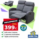 Oferta de Sofá relax  por 399€ en Ahorro Total