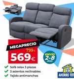 Oferta de Sofá relax Relax por 569€ en Ahorro Total