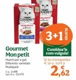 Oferta de Comida para gatos Gourmet por 3,49€ en TiendAnimal