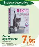Oferta de Arena para gatos por 7,95€ en TiendAnimal