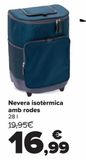Oferta de Trolley nevera isotérmica  por 16,99€ en Carrefour