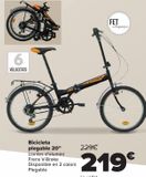 Oferta de Bicicleta plegable 20''  por 219€ en Carrefour