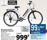 Oferta de Bicicleta eléctrica E-MOTIVE TOPLIFE  por 999€ en Carrefour