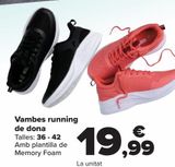 Oferta de Deportivo running mujer  por 19,99€ en Carrefour