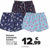 Oferta de Bañador estampado hombre  por 12,99€ en Carrefour