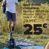 Oferta de Saco dormir cremallera  por 25€ en Carrefour