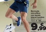 Oferta de Bermuda microfibra con banda lateral hombre  por 9,99€ en Carrefour