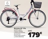 Oferta de Bicicleta 24'' City  por 179€ en Carrefour