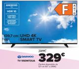 Oferta de DAEWOO TV 55DM72UA por 329€ en Carrefour