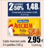 Oferta de Pastillas de caldo Avecrem Gallina Blanca por 2,95€ en Froiz