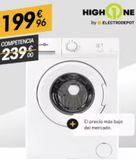 Oferta de Lavadora carga frontal High One por 199,96€ en Electro Depot