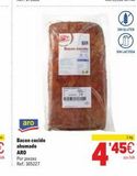 Oferta de Aro  Bacon cocido  ARO  Por piezas Ref: 165227  Bacon cocide  SIN GLUTEN  (1)  SIN LACTOSA  1kg  '45€  sin IVA  4'45  en Makro