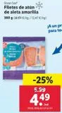 Oferta de Filetes de atún ocean sea por 4,49€ en Lidl
