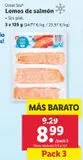Oferta de Lomos de salmón ocean sea por 8,99€ en Lidl