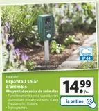 Oferta de Ahuyentador solar ecológico Parkside por 14,99€ en Lidl