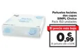 Oferta de Pañuelos faciales dos capas SIMPL Choice  por 0,99€ en Carrefour