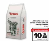 Oferta de Alimento seco para perros adultos DREAM Pollo y cereales  por 10,5€ en Carrefour