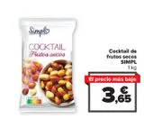 Oferta de Cocktail de frutos secos SIMPL por 3,65€ en Carrefour