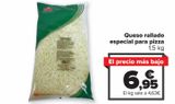 Oferta de Queso rallado especial para pizza por 6,95€ en Carrefour