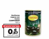 Oferta de Aceitunas negras con hueso CAMPOMAR por 0,57€ en Carrefour