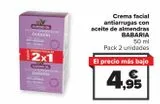 Oferta de Crema facial antiarrugas con aceite de almendras BABARIA por 4,95€ en Carrefour