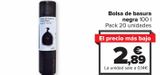 Oferta de Bolsa de basura negra  por 2,89€ en Carrefour