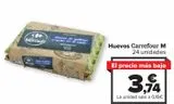 Oferta de Huevos Carrefour M por 3,74€ en Carrefour