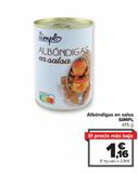 Oferta de Albóndigas en salsa SIMPL por 1,16€ en Carrefour